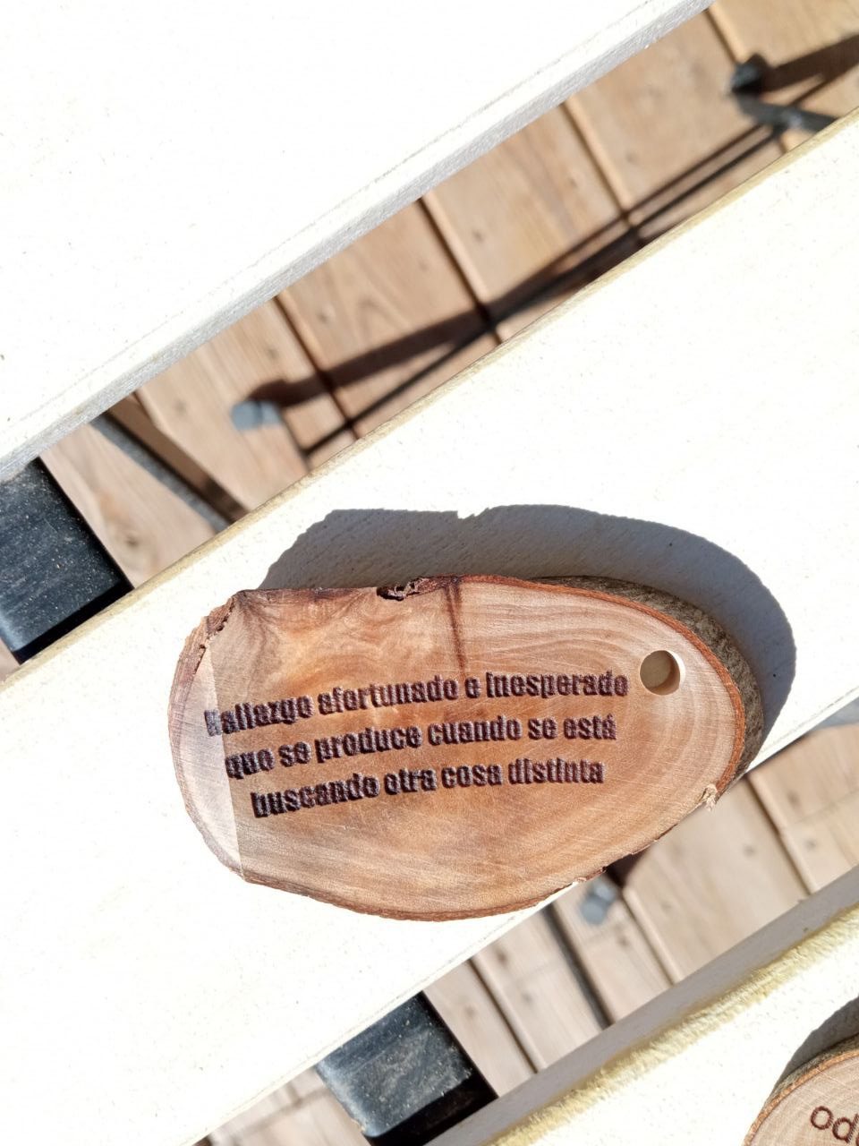 Llaveros de madera con mensaje - Itxasmendi Wooden Creations